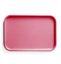 AmerBox Dienblad | Polypropyleen | 1/1 GN | Rood | Stapelbaar | 530x325x20(h)mm 