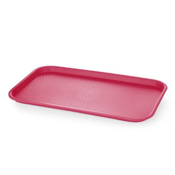 Dienblad | Polypropyleen | Rood | 1/1 GN | Stapelbaar | 530x325x20(h)mm