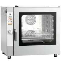 Bartscher Combisteamer | SILVERSTEAM | Elektrisch | 7 Niveaus (1/1 GN) | 50°C/300°C | 12.6kW (400V) | Touchscreen | 879x817x853(h)mm 