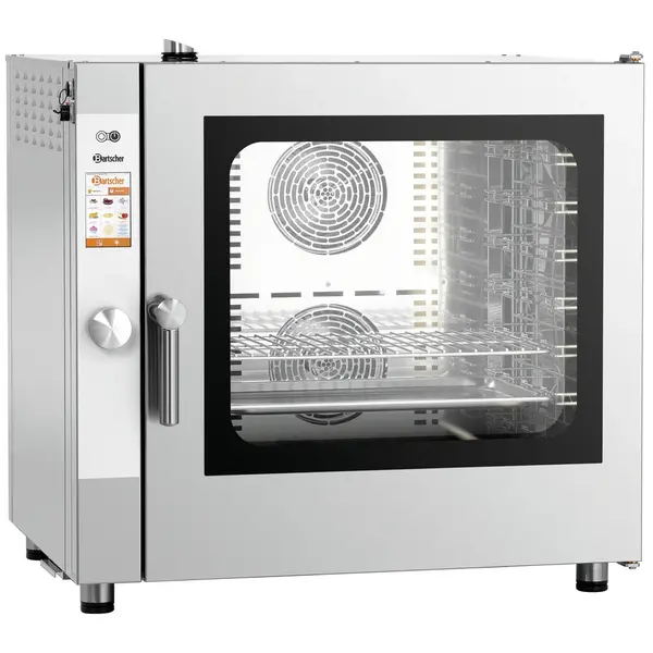 Combisteamer | SILVERSTEAM | Elektrisch | 7 Niveaus (1/1 GN) | 50°C/300°C | 12.6kW (400V) | Touchscreen | 879x817x853(h)mm