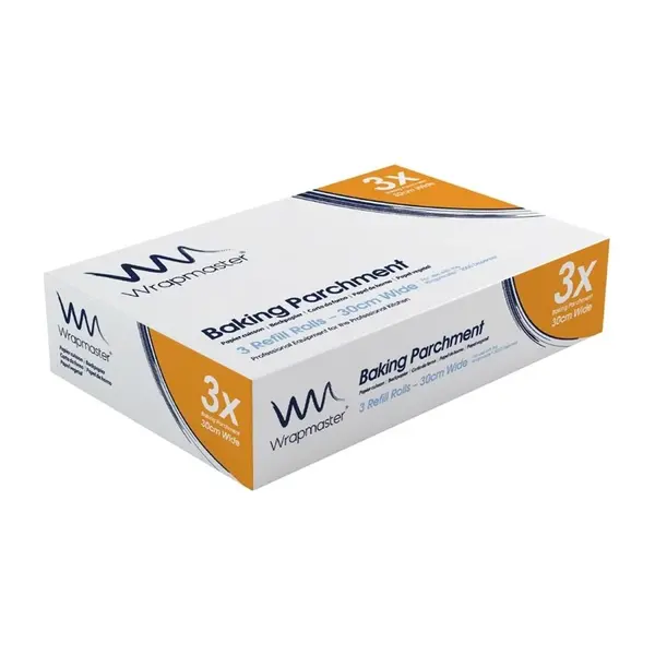 Bakpapier | WRAPMASTER 3000 | Breedte 300mm | Lengte 50m | 3 Stuks