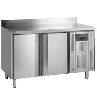 Tefcold Koelwerkbank | Energiezuinig | 238L | 2 Deuren (1/1 GN) | -2°C/+8°C | Geforceerd | Bluetooth | Werkblad Afneembaar | Achteropstand | 1360x700x860/960(h)mm 