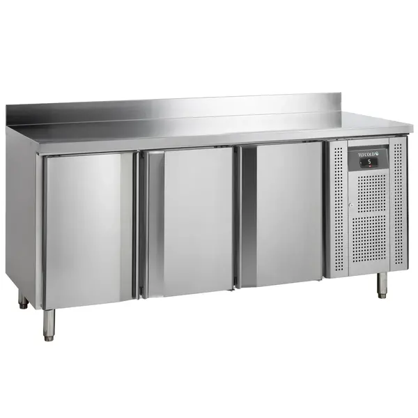 Koelwerkbank | Energiezuinig | 368L | 3 Deuren (1/1 GN) | -2°C/+8°C | Geforceerd | Bluetooth | Werkblad Afneembaar | Achteropstand | 1795x700x860/960(h)mm