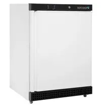 Tefcold Koelkast | SERIE U | Energiezuinig | 129L | Wit/Zwart | -2°C/+8°C | Statisch + Ventilator | Wielen | 600x615x855(h)mm 