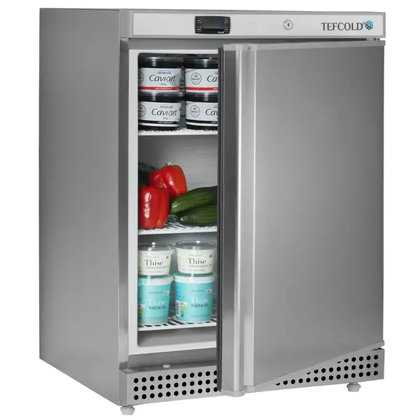 Koelkast | SERIE U | Energiezuinig | 129L | RVS | -2°C/+8°C | Statisch + Ventilator | Wielen | 600x615x855(h)mm