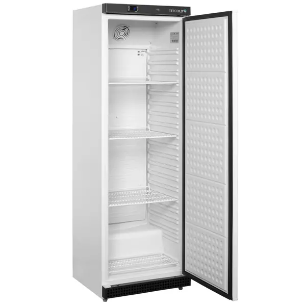 Koelkast | SERIE U | Energiezuinig | 361L | Wit/Zwart | -2°C/+8°C | Statisch + Ventilator | Wielen | 600x615x1855(h)mm