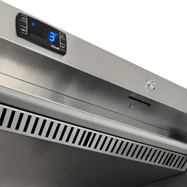 Koelkast | SERIE U | Energiezuinig | 570L (2/1 GN) | RVS | 0°C/+8°C | Statisch + Ventilator | Wielen | 777x745x1895(h)mm
