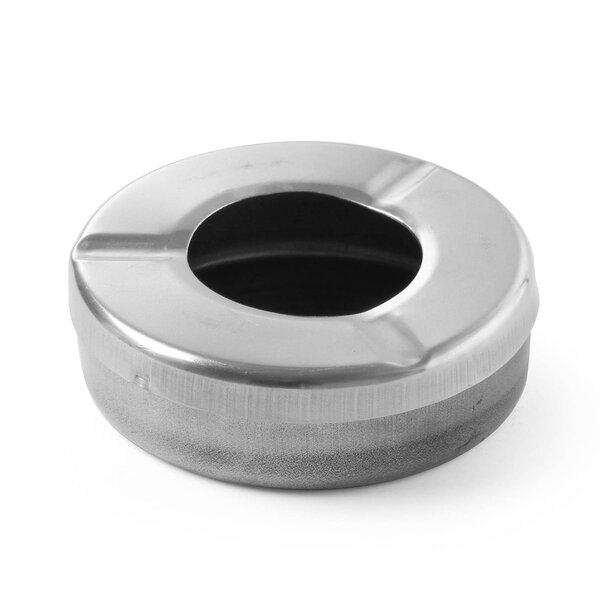Terras Asbak | RVS | Deksel | Ø90x28(h)mm