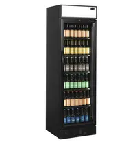 Tefcold Drankenkoeling | SERIE CEV | 358L | Zwart | +2°C/+10°C | Statisch + Ventilator | Wielen | 595x640x1980(h)mm 