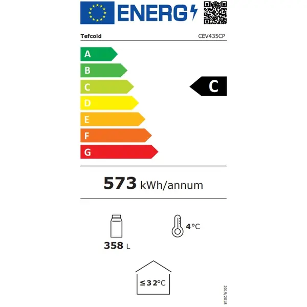 Drankenkoeling | SERIE CEV | 358L | Zwart | +2°C/+10°C | Statisch + Ventilator | Wielen | 595x640x1980(h)mm