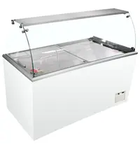 Tefcold Schepijsvitrine | ISOA | 602L | 13x 5L + 1x 2.5L | -16°C/-23°C | Statisch | Gekoelde Reserve | Wielen | 1804x694x1330(h)mm 