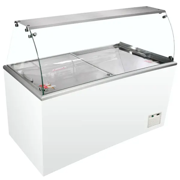 Schepijsvitrine | ISOA | 602L | 13x 5L + 1x 2.5L | -16°C/-23°C | Statisch | Gekoelde Reserve | Wielen | 1804x694x1330(h)mm
