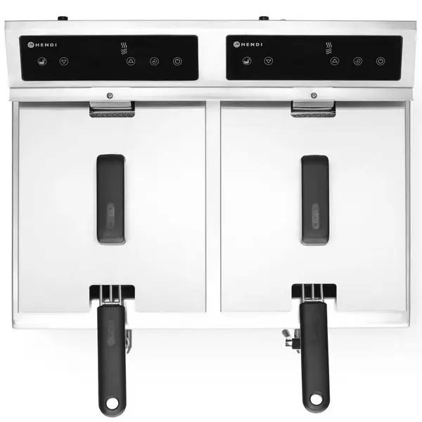 Inductiefriteuse | ProfiLine | Elektrisch | 8+8L | 60°C/190°C | 7kW (2x 230V) | Aftapkranen | Timer | 577x609x410(h)mm
