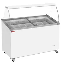 Diamond Schepijsvitrine | 381L | 7x 5L | -15°C/-23°C | Statisch | Gekoelde Reserve | Wielen (Geremd) | 1305x635x1255(h)mm 