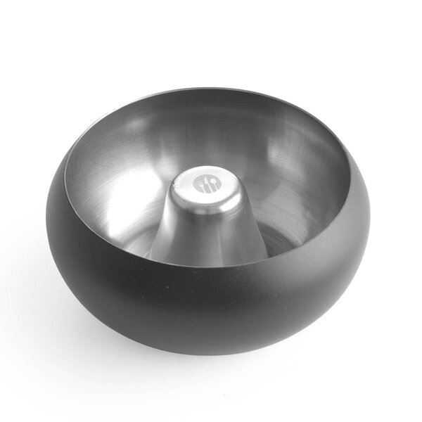 Terras Asbak | Zwart | RVS | Ø105x58(h)mm