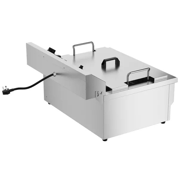 Deegwaren-/Visfriteuse | Elektrisch | 25L | 50°C/300°C | 6kW (400V) | Aftapkraan | 590x570x370(h)mm