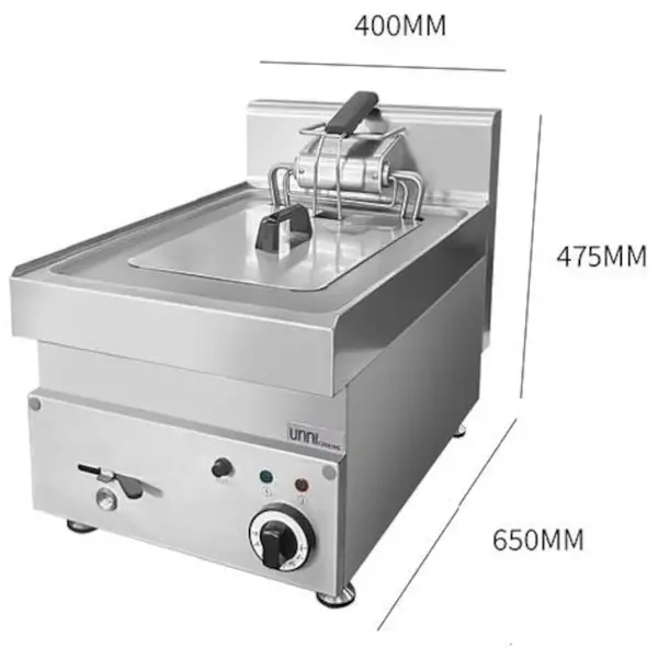 Friteuse | ECO | Elektrisch | 10L | 100°C/190°C | 10kW (400V) | Aftapkraan | 400x650x300(h)mm
