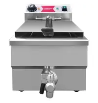 UNNI-COOKING Friteuse | BUDGET | Elektrisch | 8L | 50°C/180°C | 3.3kW (230V) | Aftapkraan | 310x505x355(h)mm