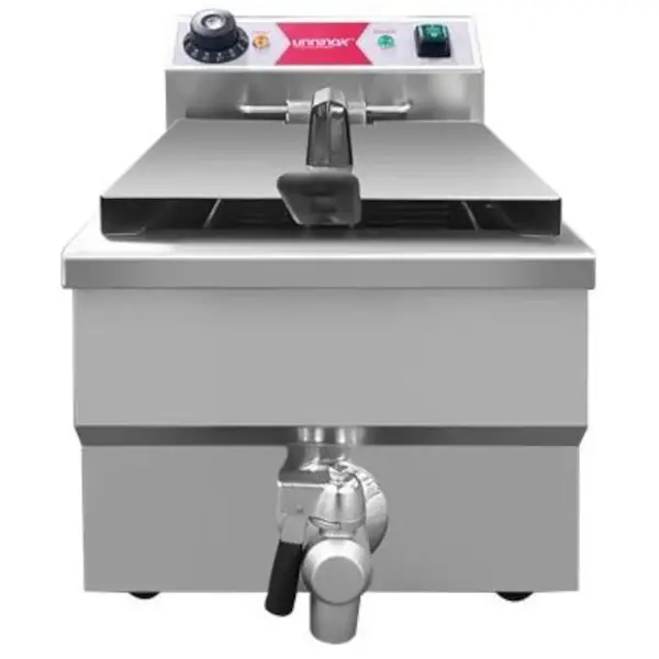 Friteuse | BUDGET | Elektrisch | 8L | 50°C/180°C | 3.3kW (230V) | Aftapkraan | 310x505x355(h)mm