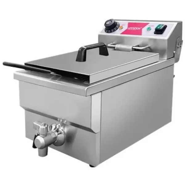 Friteuse | BUDGET | Elektrisch | 8L | 50°C/180°C | 3.3kW (230V) | Aftapkraan | 310x505x355(h)mm