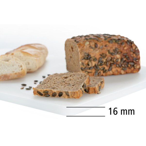 Broodsnijplank | PRO | Polyethyleen | Wit | HACCP | 600x400x20(h)mm
