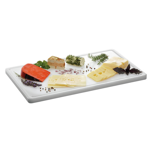 Snijplank | PRO | HDPE | Wit | HACCP | Sapgeul | 530x325x24(h)mm