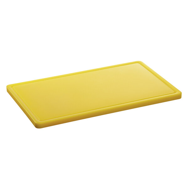Snijplank | PRO | HDPE | Geel | HACCP | Sapgeul | 530x325x24(h)mm