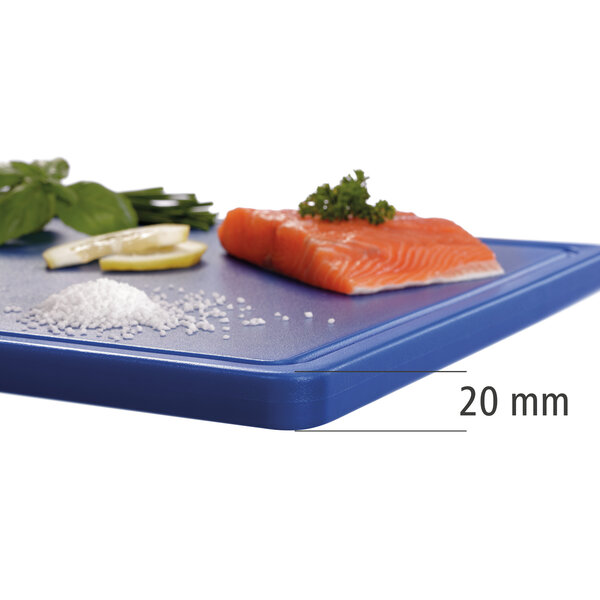Snijplank | PRO | HDPE | Blauw | HACCP | Sapgeul | 530x325x24(h)mm