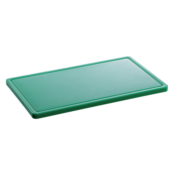 Snijplank | PRO | HDPE | Groen | HACCP | Sapgeul | 530x325x24(h)mm