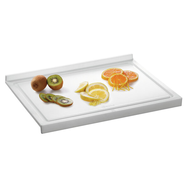 Trancheerplank | Kunststof | Wit | Sapgeul | 480x375x45(h)mm