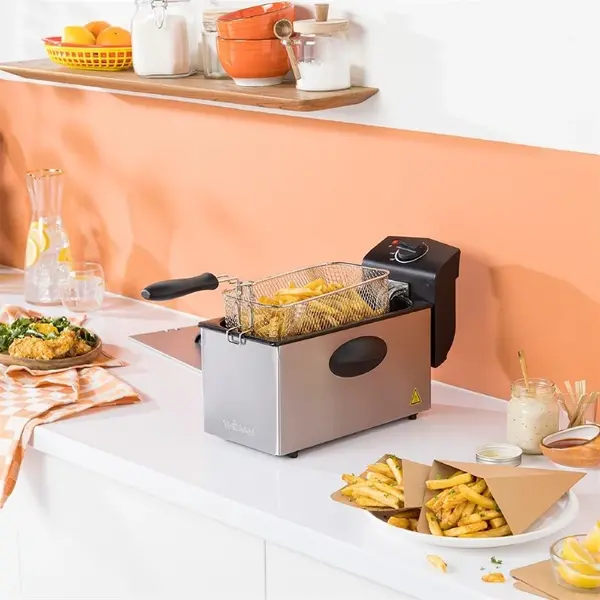 Friteuse | Elektrisch | 3L | ≤190°C | 2kW (230V) | 225x425x265(h)mm
