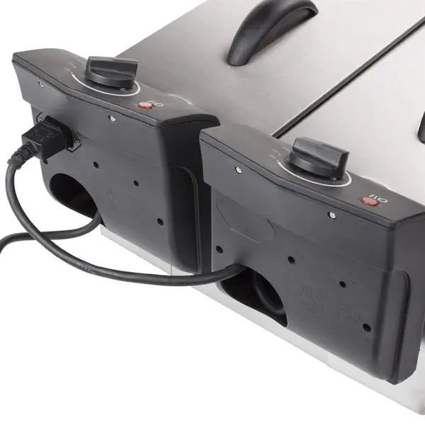 Friteuse | Elektrisch | 3+3L | ≤190°C | 3.6kW (2x 230V) | 355x390x240(h)mm