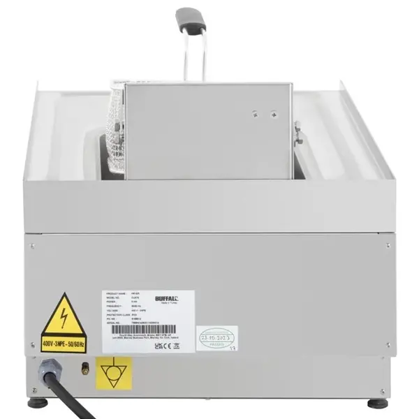 Friteuse | 600-SERIE | Elektrisch | 8L | 60°C/190°C | 6kW (400V) | Aftapkraan | 400x600x240(h)mm