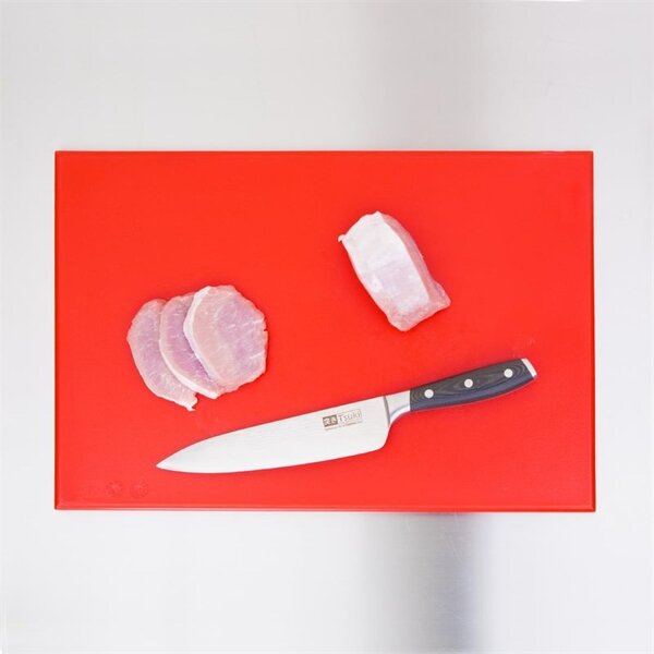 Snijplank | HDPE | Rood | Antibacterieel | 455x305x12(h)mm