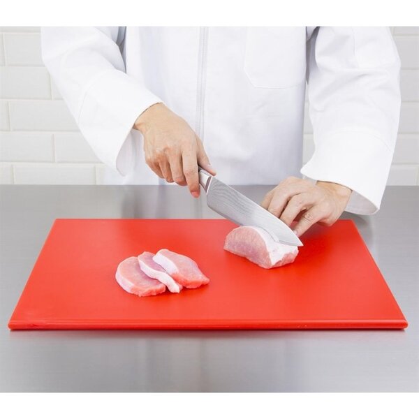 Snijplank | HDPE | Rood | Antibacterieel | 455x305x12(h)mm