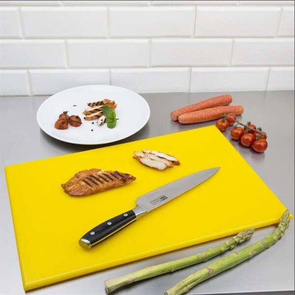 Snijplank | HDPE | Geel | 450x300x12(h)mm