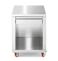 Cuppone Pizzapletter Onderstel | PIZZAFORM | Deeglade + Open Vak (EN600x400) | Wielen (Geremd) | 620x690x775(h)mm