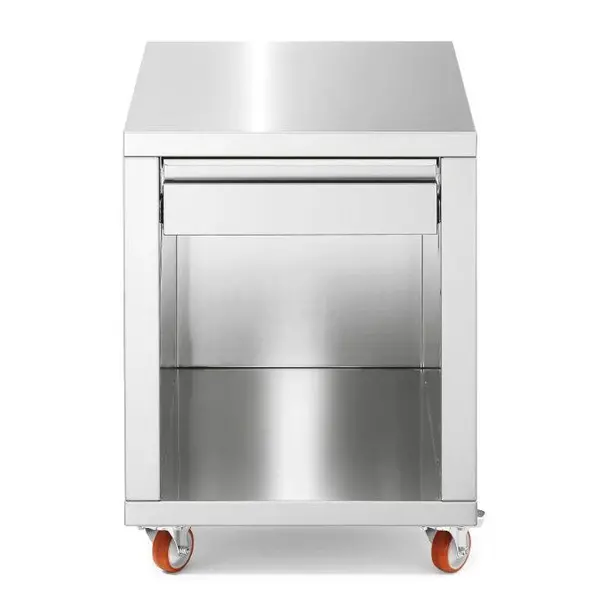 Pizzapletter Onderstel | PIZZAFORM | Deeglade + Open Vak (EN600x400) | Wielen (Geremd) | 620x690x775(h)mm
