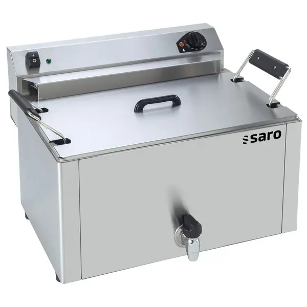 Deegwaren-/Visfriteuse | Elektrisch | 16L | 0°C/180°C | 9kW (400V) | Aftapkraan | 535x415x380(h)mm