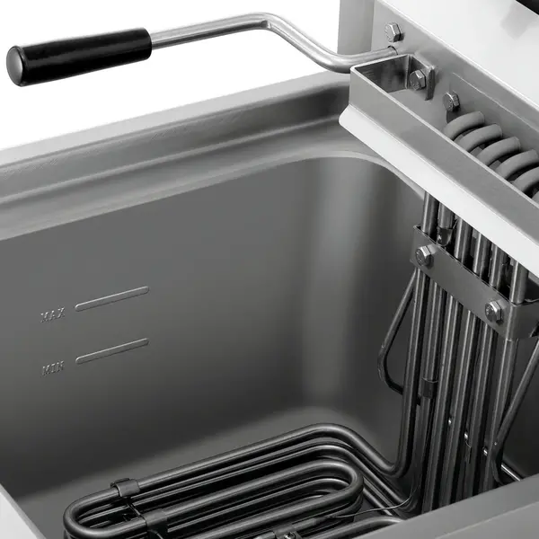 Friteuse | Elektrisch | 12+12L | 50°C/190°C | 18kW (400V) | Aftapkranen | 800x650x485(h)mm