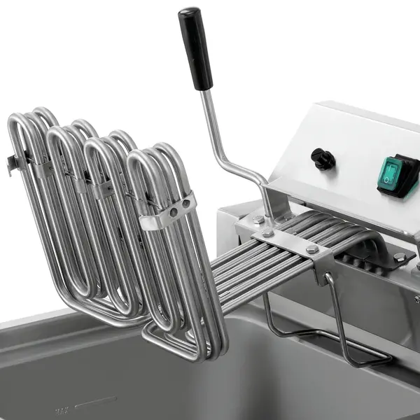 Friteuse | Elektrisch | 12+12L | 50°C/190°C | 18kW (400V) | Aftapkranen | 800x650x485(h)mm