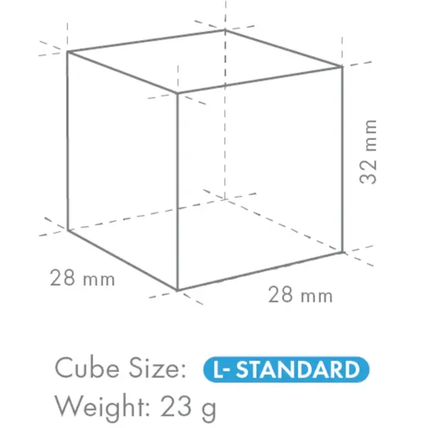IJsblokjesmachine | IM-SERIE (CUBE) | Volle Blokjes (23g) | 47kg/24u | Bunker 15kg | Luchtgekoeld | 633x511x690/815(h)mm