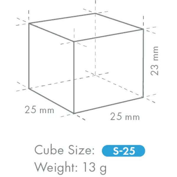 IJsblokjesmachine | IM-SERIE (UltraCUBE) | Volle Blokjes (13g) | 43kg/24u | Bunker 18kg | Luchtgekoeld | 503x456x840/965(h)mm
