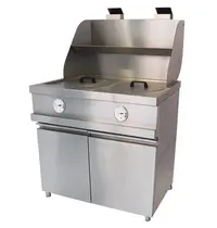 Bertrand Friteuse | MECA FRYER | Gas | 13+13L | 31.2kW | Elektrische Ontsteking (230V) | Aftapkranen | 970x890x930/1290(h)mm 