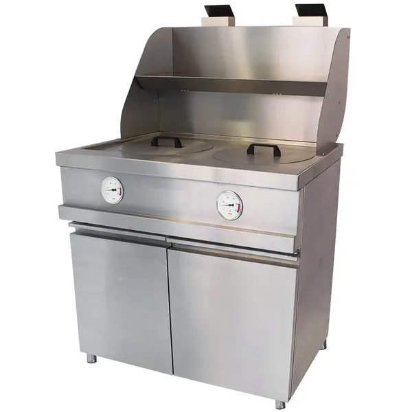 Friteuse | MECA FRYER | Gas | 13+13L | 31.2kW | Elektrische Ontsteking (230V) | Aftapkranen | 970x890x930/1290(h)mm