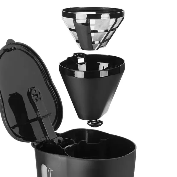 Koffiezetapparaat | Zwart | Enkel | 0.6L | Warmhoudfunctie | 0.6kW (230V) | BPA-Vrij | 144x165x240(h)mm