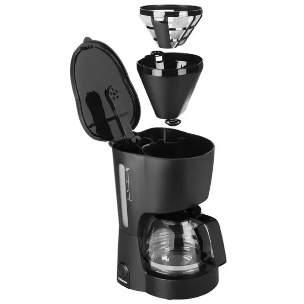 Koffiezetapparaat | Zwart | Enkel | 0.6L | Warmhoudfunctie | 0.6kW (230V) | BPA-Vrij | 144x165x240(h)mm