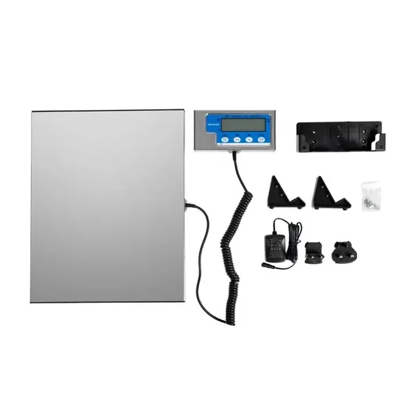 Platformweegschaal | RVS | Max. 60kg | 10g Nauwkeurig | Bedraad/Draadloos | 380x300x27(h)mm