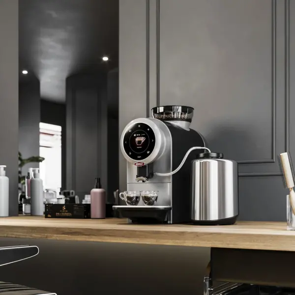 Espressomachine | SPRSO | RVS/Zwart | 1 Groep | Touchscreen | 1.98kW (230V) | 215x440x420(h)mm