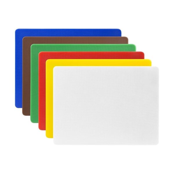 Snijplankenset | LDPE | Meerdere Kleuren | 6 Stuks | 300x225x10(h)mm